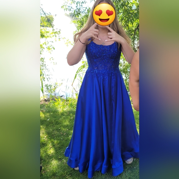 Royal Blue Graduation Dress - Picture 6 of 6